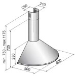 Каминная вытяжка Korting KHC 6930 RN