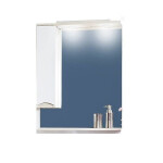 Зеркало-шкаф Бриклаер Токио 60 L светлая лиственница/белый