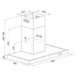 Каминная вытяжка Oasis KA-60W (P)