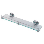 Полка стеклянная с бортиком WasserKraft Rhein K-6244