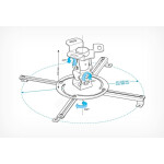 Кронштейн для проектора Holder PR-103-W белый