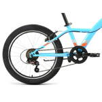 Велосипед Forward Dakota 20 1.0 голубой/ярко-оранжевый 2022 г 10,5" RBK22FW20582