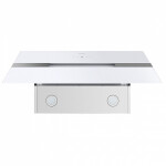 Каминная вытяжка Maunfeld Mersey 90 нержавеющая сталь/белое стекло