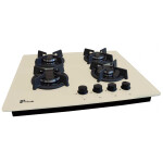 Встраиваемая газовая варочная панель Лысьва GR0400G00 кремовый