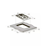 Встраиваемая газовая варочная панель Zugel ZGH291W