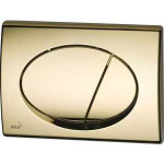 Клавиша смыва Alcaplast для встраиваемого бачка, золотая (M75)