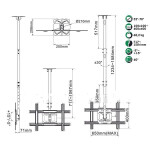 Кронштейн для телевизора Onkron N1L черный