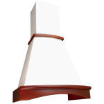 Каминная вытяжка Elikor Ротонда 50П-650-П3Л бежевый/бук светло-коричневый