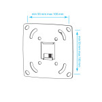 Кронштейн для телевизора Kromax Optima-100 черный
