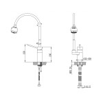 Смеситель для кухни Timo Saona 2308FS chrome