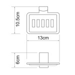 Мыльница решетка WasserKraft Exter K-5269
