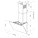 Каминная вытяжка Lex Meta 500 черный