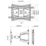Кронштейн для телевизора Onkron M6L белый