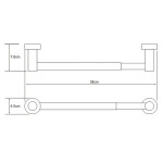 Держатель бумажных полотенец WasserKraft Donau K-9491