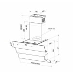Каминная вытяжка Maan Saturn 50 бежевый