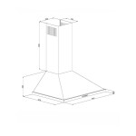 Каминная вытяжка LuxDorf 5660 LX