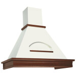 Каминная вытяжка Elikor Бельведер Валенсия 90П-650-П3Д топленое молоко/дуб неокрашенный