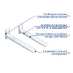 Кронштейн Kromax Micro-6w white