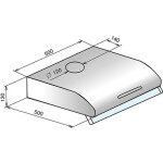 Вытяжка Elikor Olympia 50 хром