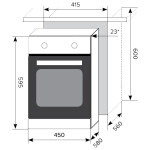 Встраиваемый электрический духовой шкаф Lex EDP 4590 BL