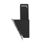 Каминная вытяжка Maunfeld Bridge 60 нержавеющая сталь/черное стекло