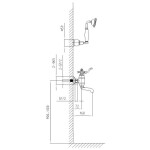 Смеситель для ванны Timo Lina 7034/02Y antique