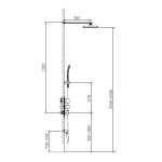 Душевая система Timo Tetra-Thermo SX-0199/00SM chrome