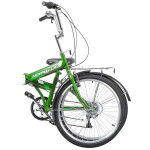 Велосипед Novatrack 24 складной,зеленый