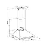 Каминная вытяжка Maunfeld Retro 60A бежевый