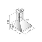 Каминная вытяжка Elikor Вента 60Н-430-П3Л нержавеющая сталь
