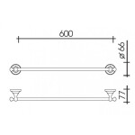 Полотенцедержатель Schein Saine Chrome 7053037
