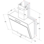 Каминная вытяжка Indesit IHVP 6.4 LL K