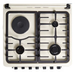 Комбинированная плита Ideal L355 ГК молочный