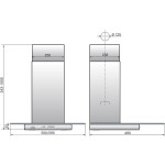 Каминная вытяжка Elikor Кристалл 60Н-430-К3Д нержавеющая сталь