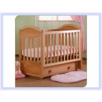 Кроватка-качалка Кубаньлесстрой Камелия АБ 23.2 ящик (светлый орех)