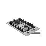 Встраиваемая газовая варочная панель Beko HDCG 32221 FX