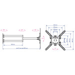 Кронштейн Kromax Dix 25 черный
