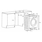 Встраиваемая стиральная машина HOMSair WMB1486WH
