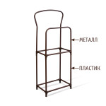 Вешалка Sheffilton SHT-SUR3 коричневый муар/коричневый