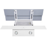 Каминная вытяжка Maunfeld Manchester Light 90 белое стекло