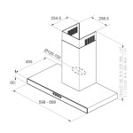 Каминная вытяжка Jetair Monica 60 INX