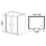 Душевая дверь WeltWasser WW600 600K2-120