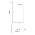 Душевая шторка WasserKraft Leinel 35P01-80