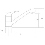 Смеситель для кухни Kuppersberg TOPAZ KG2560 BLACK/CH