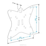 Кронштейн для телевизора Holder LCDS-5049 металлик