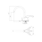 Смеситель для кухни Granula GR-1024 графит