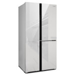 Холодильник Hyundai CS6073FV белое стекло