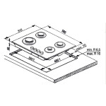 Встраиваемая газовая варочная панель Indesit THP 642 IX/I