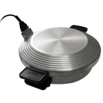 Электросковорода УЗБИ Чудо черный/белый