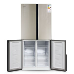 Холодильник Ginzzu NFK-500 стекло шампань